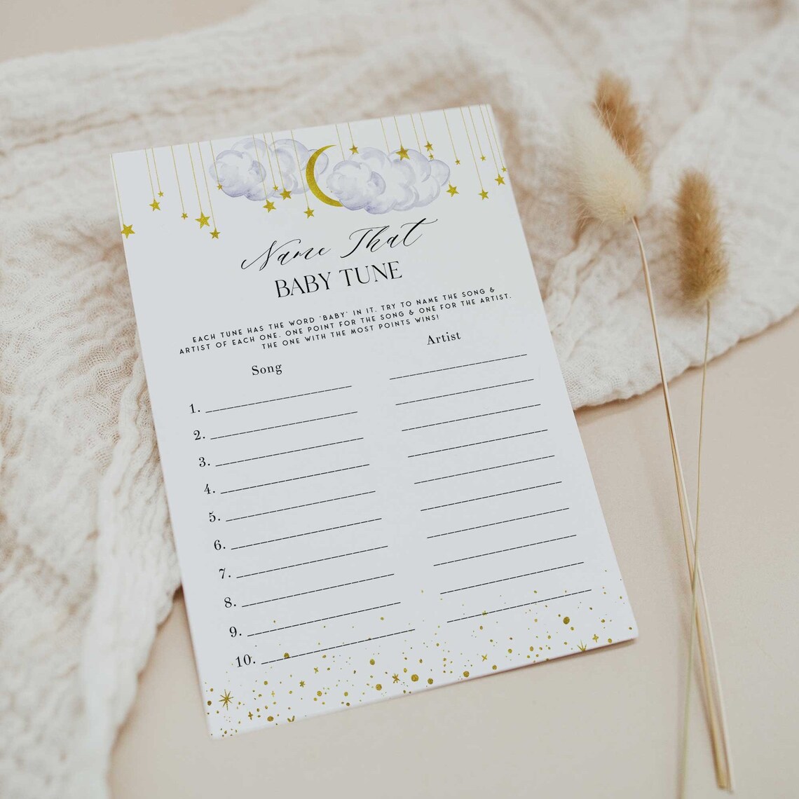 Name That Baby Tune Game Printable Baby Shower Games Twinkle - Etsy