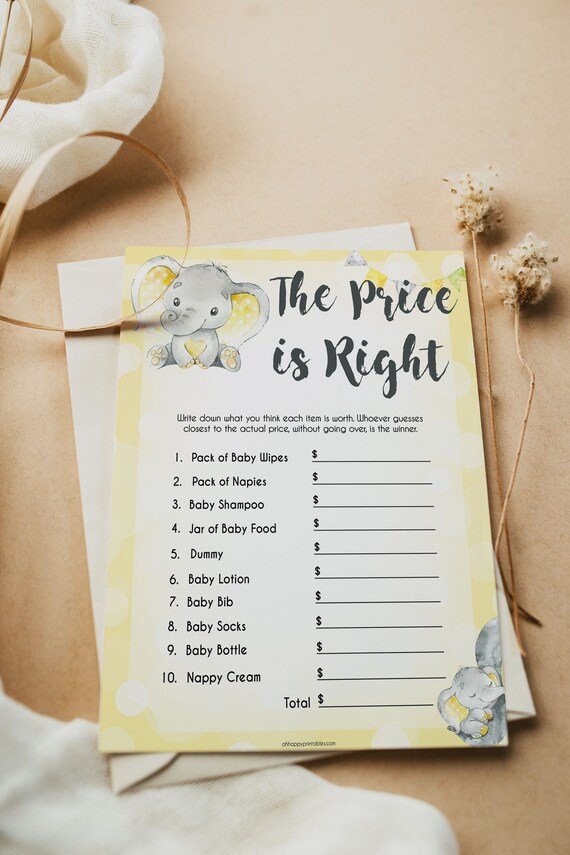 Party Favors &amp; Games Paper &amp; Party Supplies Elephant Price Is Right ...