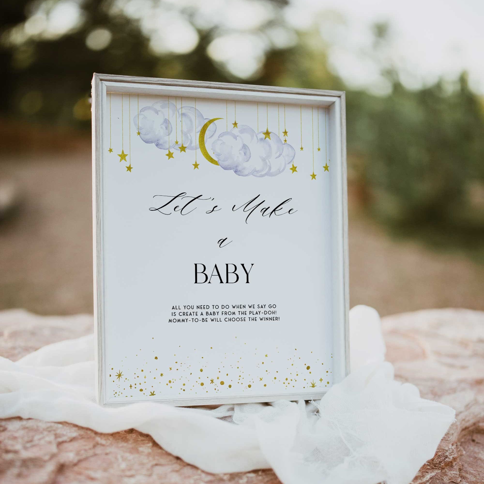 Lets Make A Baby Game Printable Baby Shower Games Little - Etsy