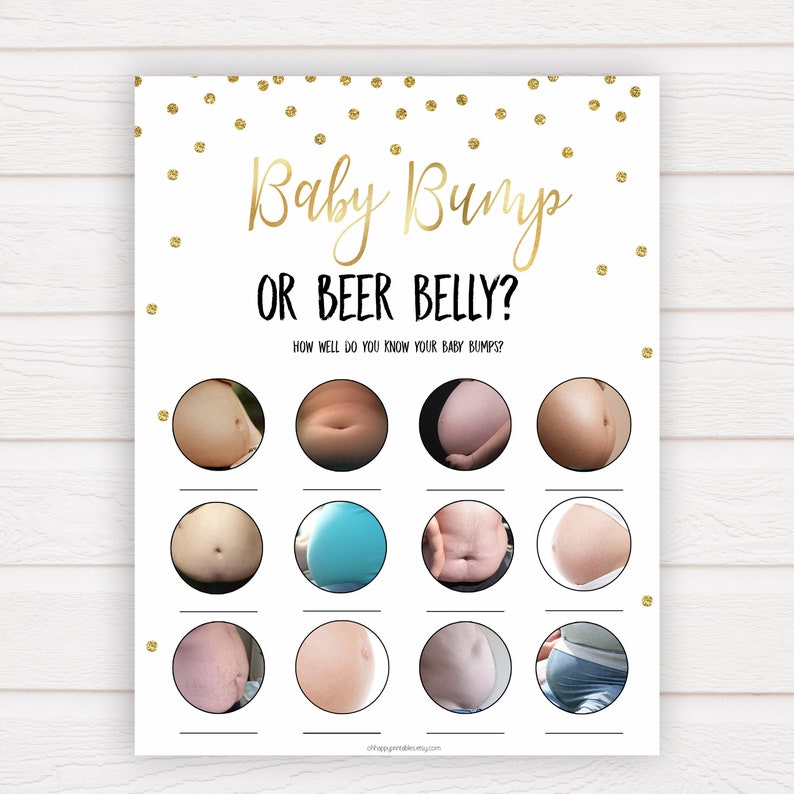 Baby Bump or Beer Belly™ Baby Bump or Beer Belly Baby Shower Etsy