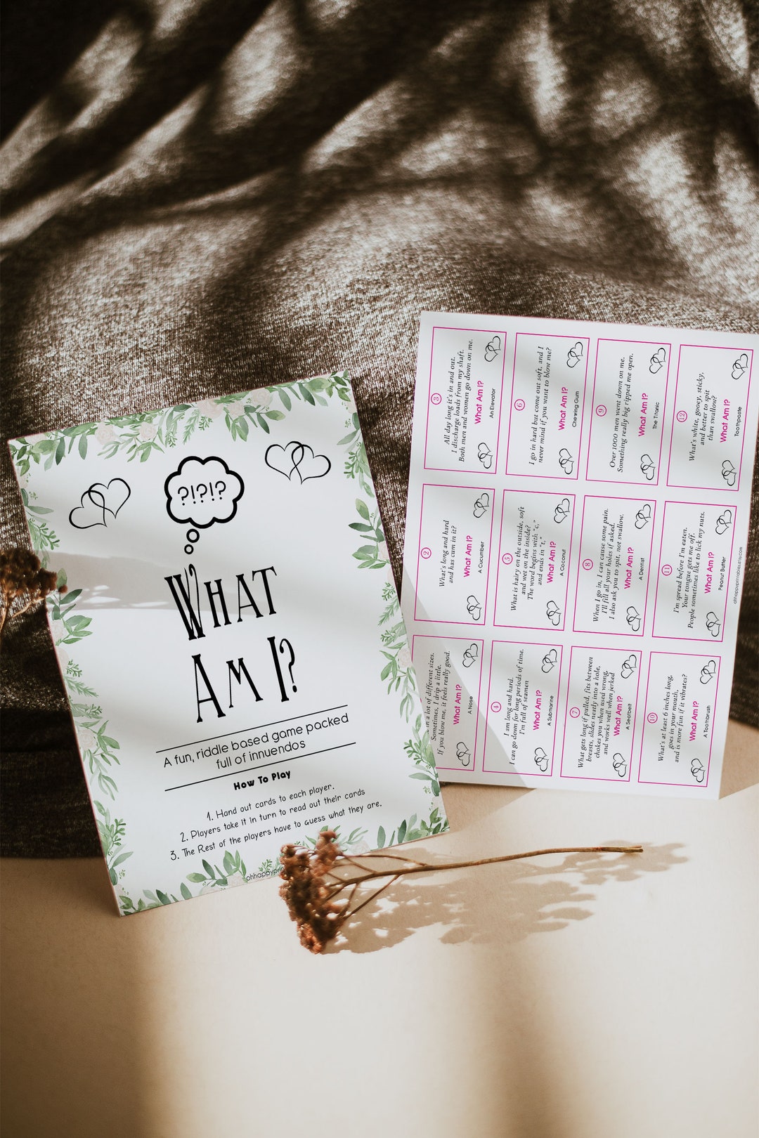 24 What Am I Innuendo Baby Shower Games Innuendo Riddle Etsy