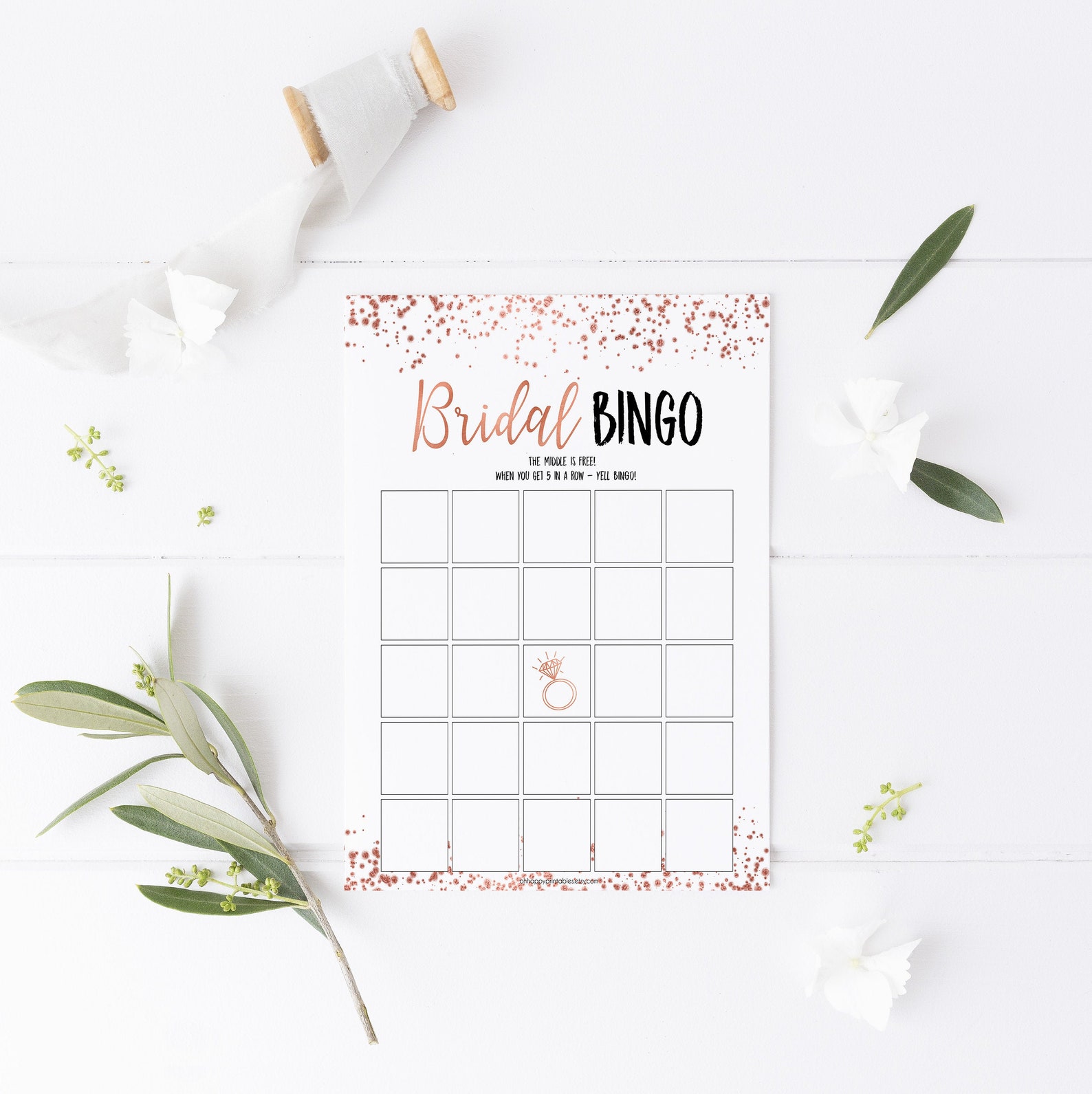 Rose Gold Bridal Shower Games Bridal Shower Games Printable Etsy