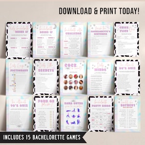 Disco Bachelorette Games Bundle, Bachelorette Party Games, Printable Download, Bachelorette Weekend, Disco Bachelorette Ideas, Dirty SC2