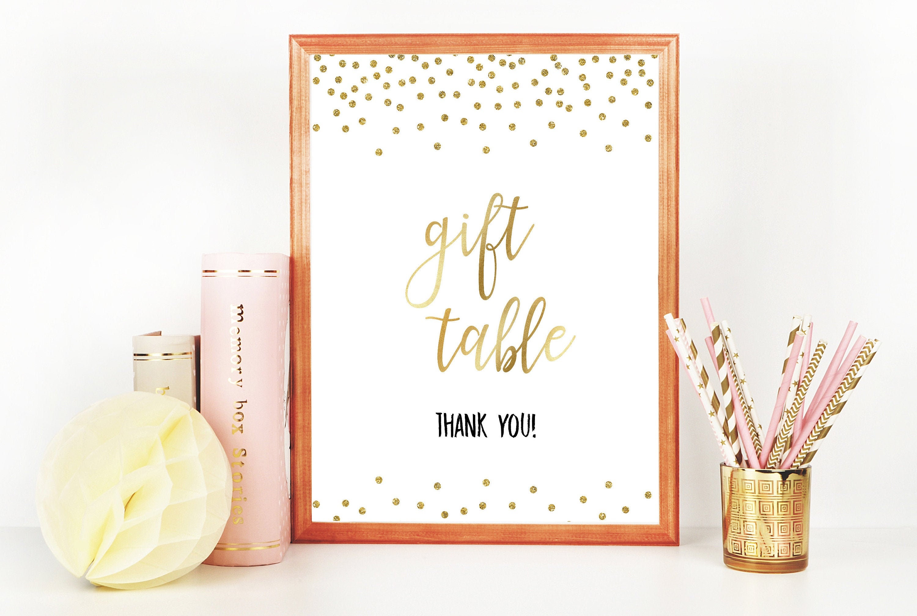 Gift Table Sign Bridal Shower Decor Gift Table Printable | Etsy