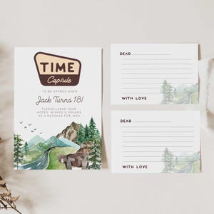 One Happy Camper Time Capsule First Birthday Keepsake, Happy Camper Time Capsule, Editable Time Capsule, First Birthday Time Capsule OHC