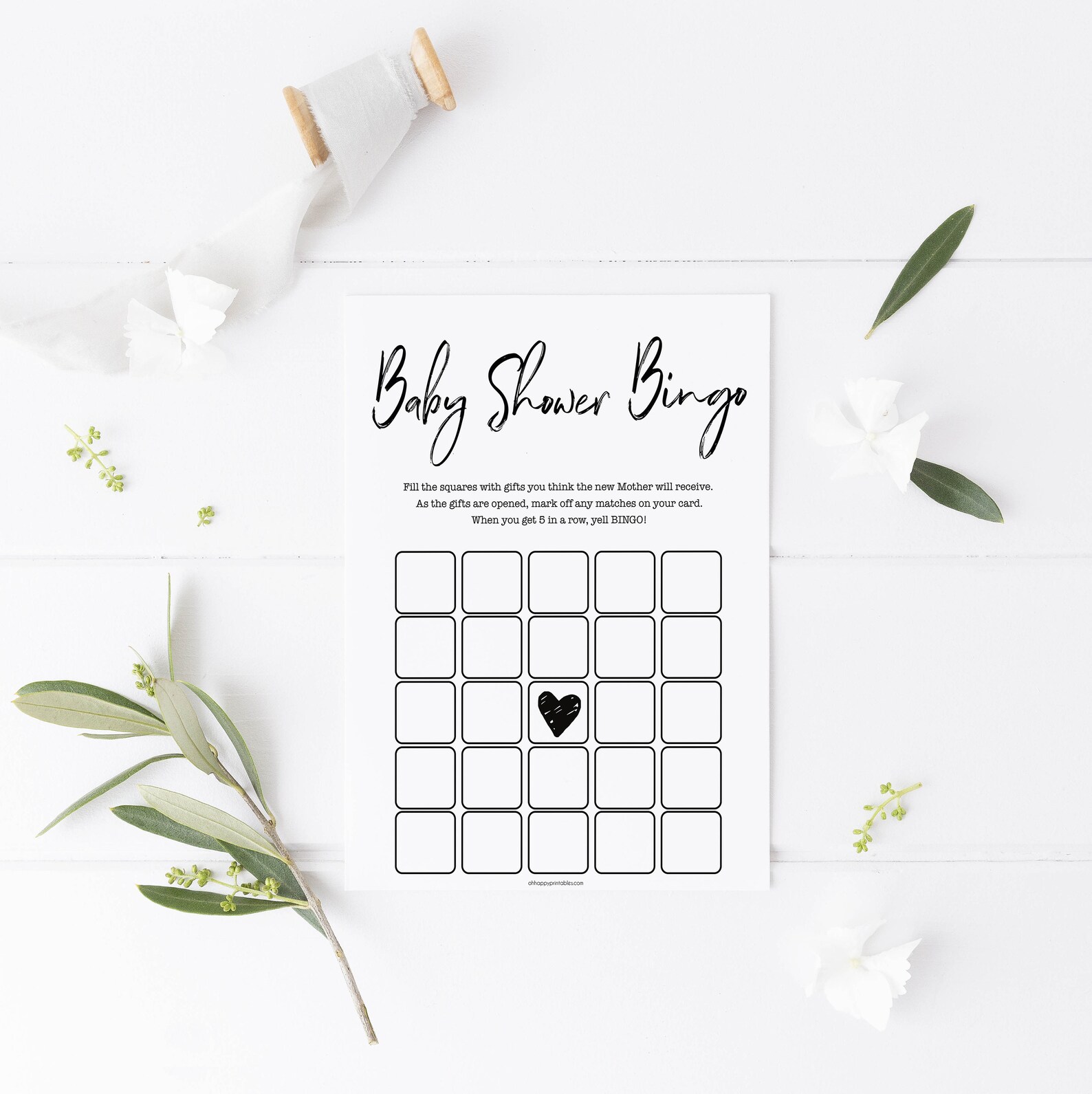 Baby Shower Bingo Game Printable Baby Shower Games Baby - Etsy