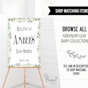 Boobs or Butts Baby Game, Printable Baby Shower Games, Greenery Baby ...