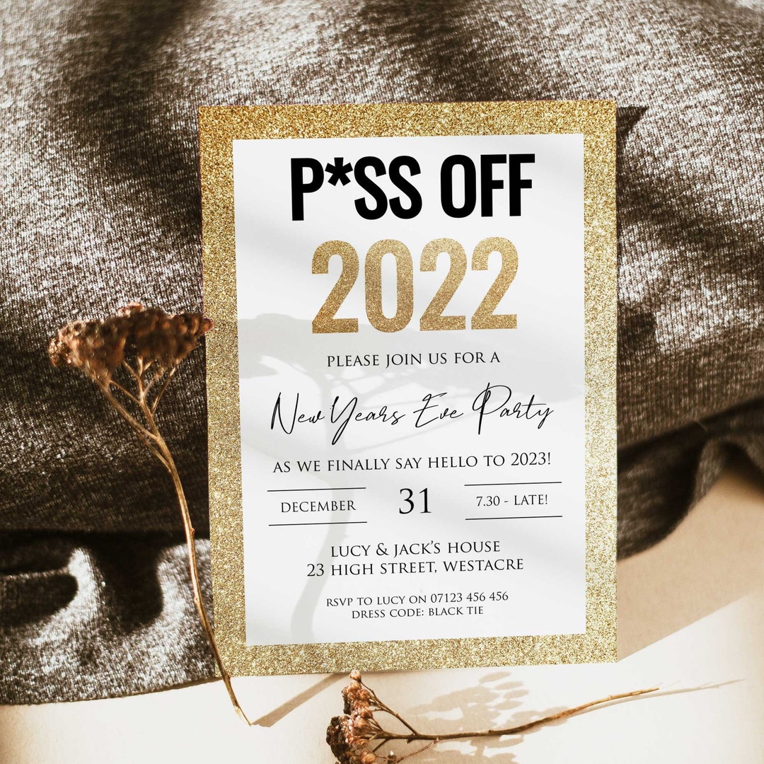 Invitación a fiesta de fin de año EDITABLE, invitación de NYE 2022,  plantilla de invitación editable, invitación de fin de año 2023 NE1 - Etsy  México, image size:1080x1080