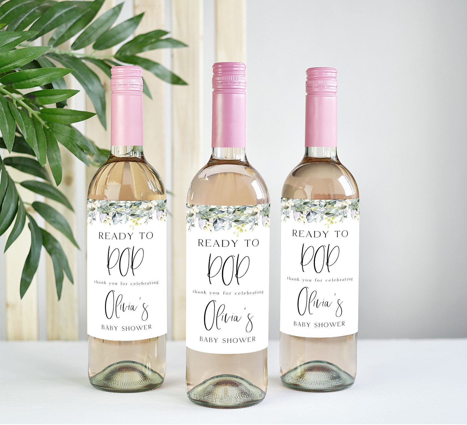 EDITABLE Wine Label Template Wine Labels Floral Editable Etsy UK