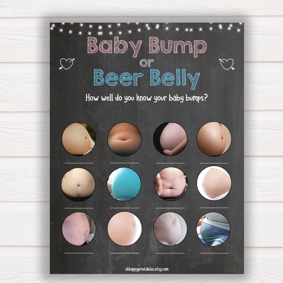 Baby Bump or Beer Belly™ Baby Bump Beer Belly Chalkboard Etsy