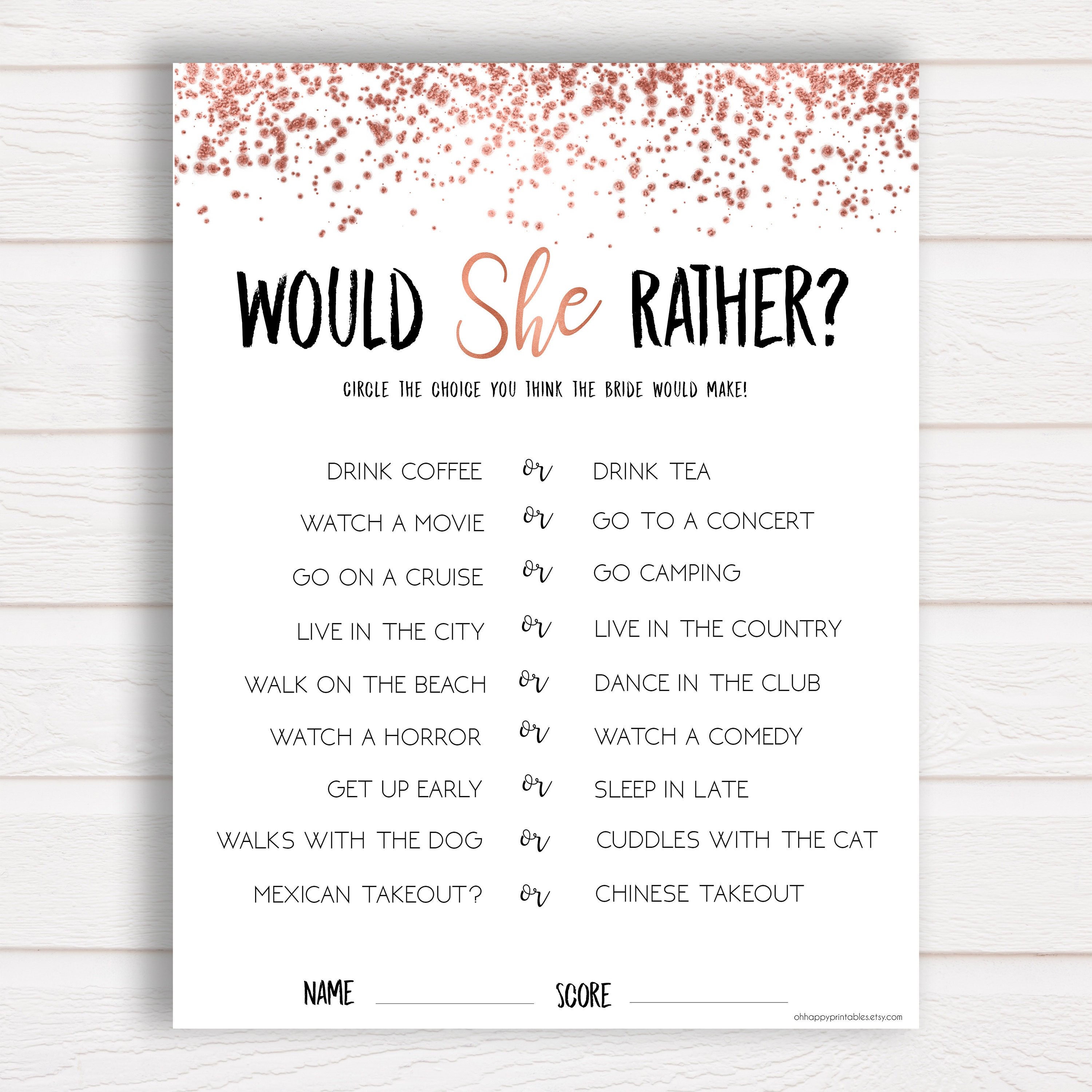 would-she-rather-rose-gold-bridal-shower-games-bridal-etsy