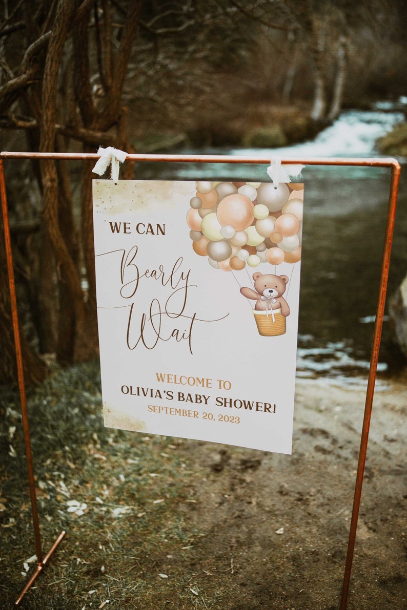 EDITABLE Baby Shower Welcome Sign Printable Baby Shower - Etsy UK