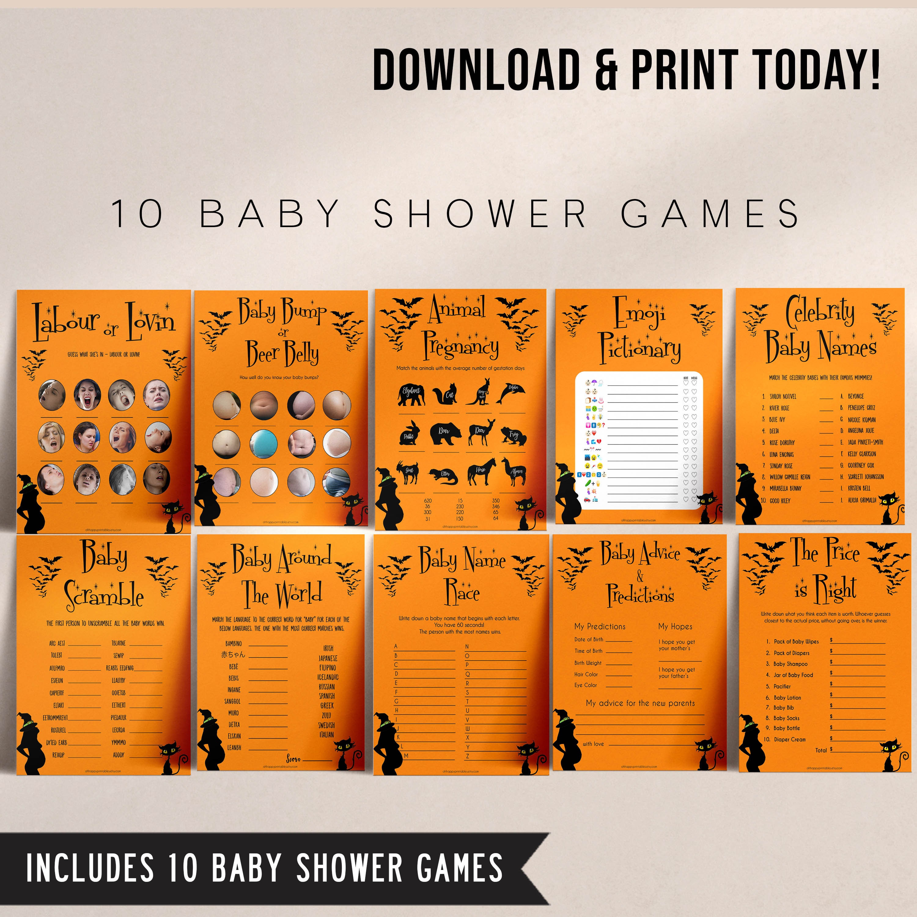 10 Wizard Baby Games Bundle - Printable Baby Games – OhHappyPrintables