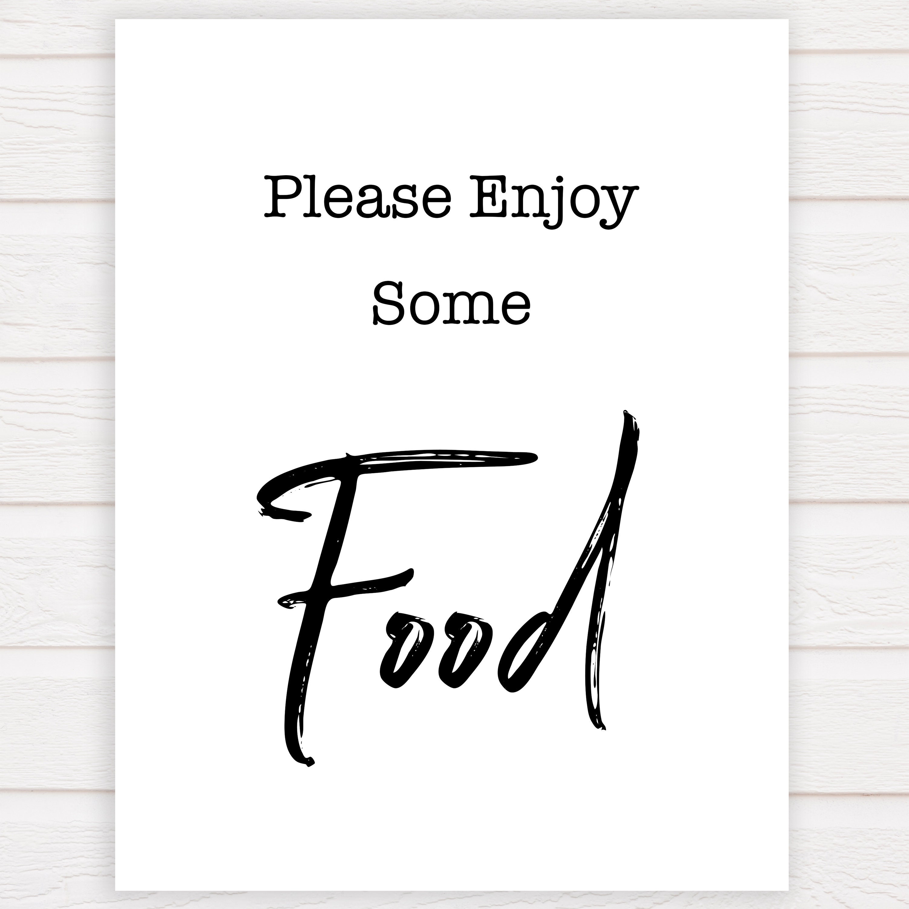 Simple Food Baby Shower Signs Food Baby Shower Sign Neutral Etsy