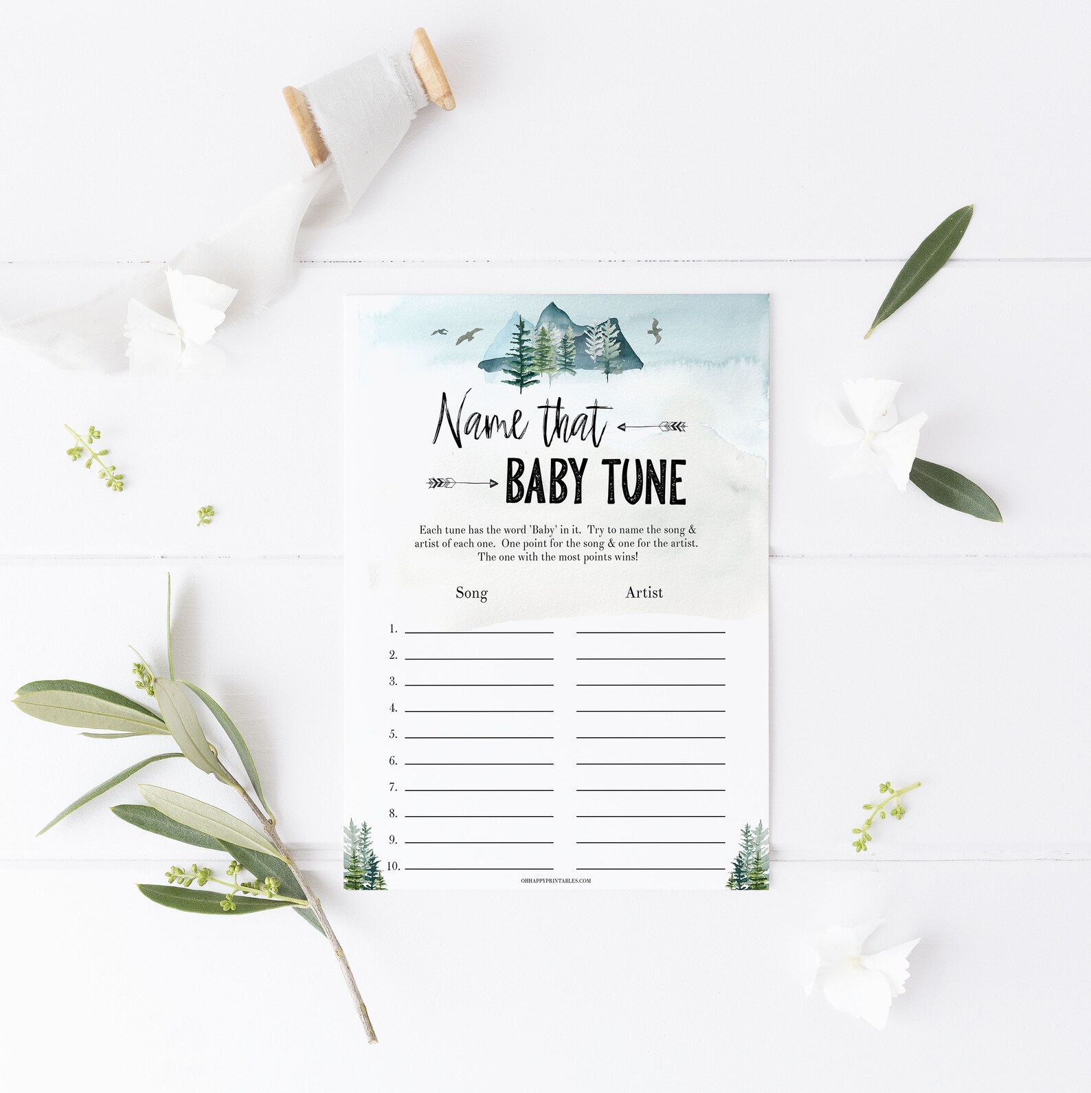 Name That Baby Tune Game Printable Baby Shower Games - Etsy