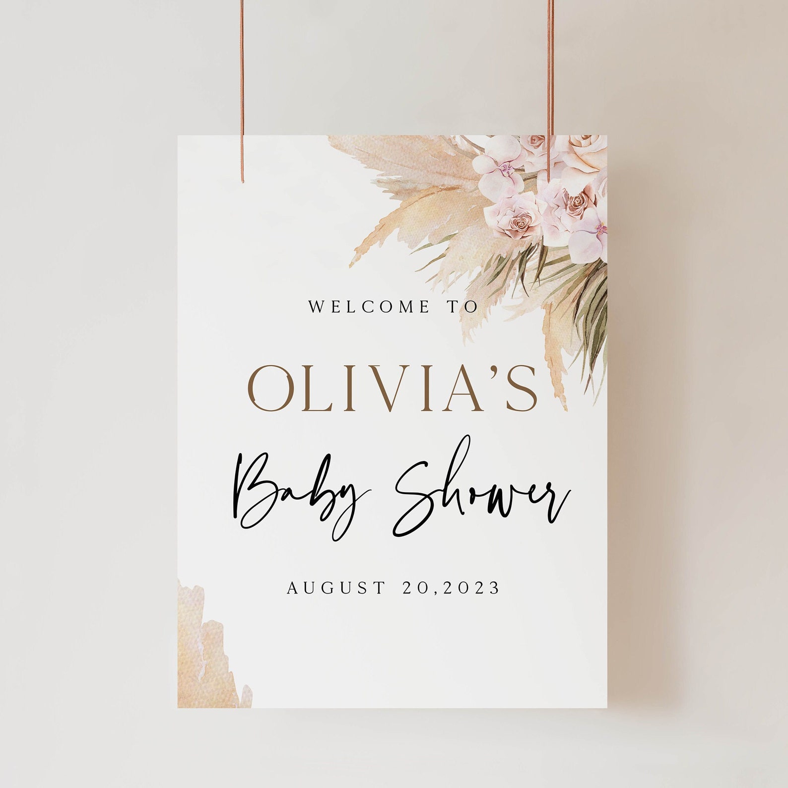 EDITABLE Baby Shower Welcome Sign Printable Baby Shower - Etsy