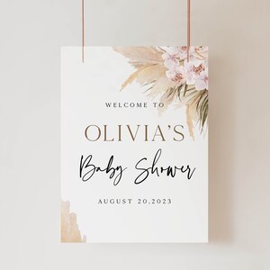 EDITABLE Baby Shower Welcome Sign Printable Baby Shower - Etsy