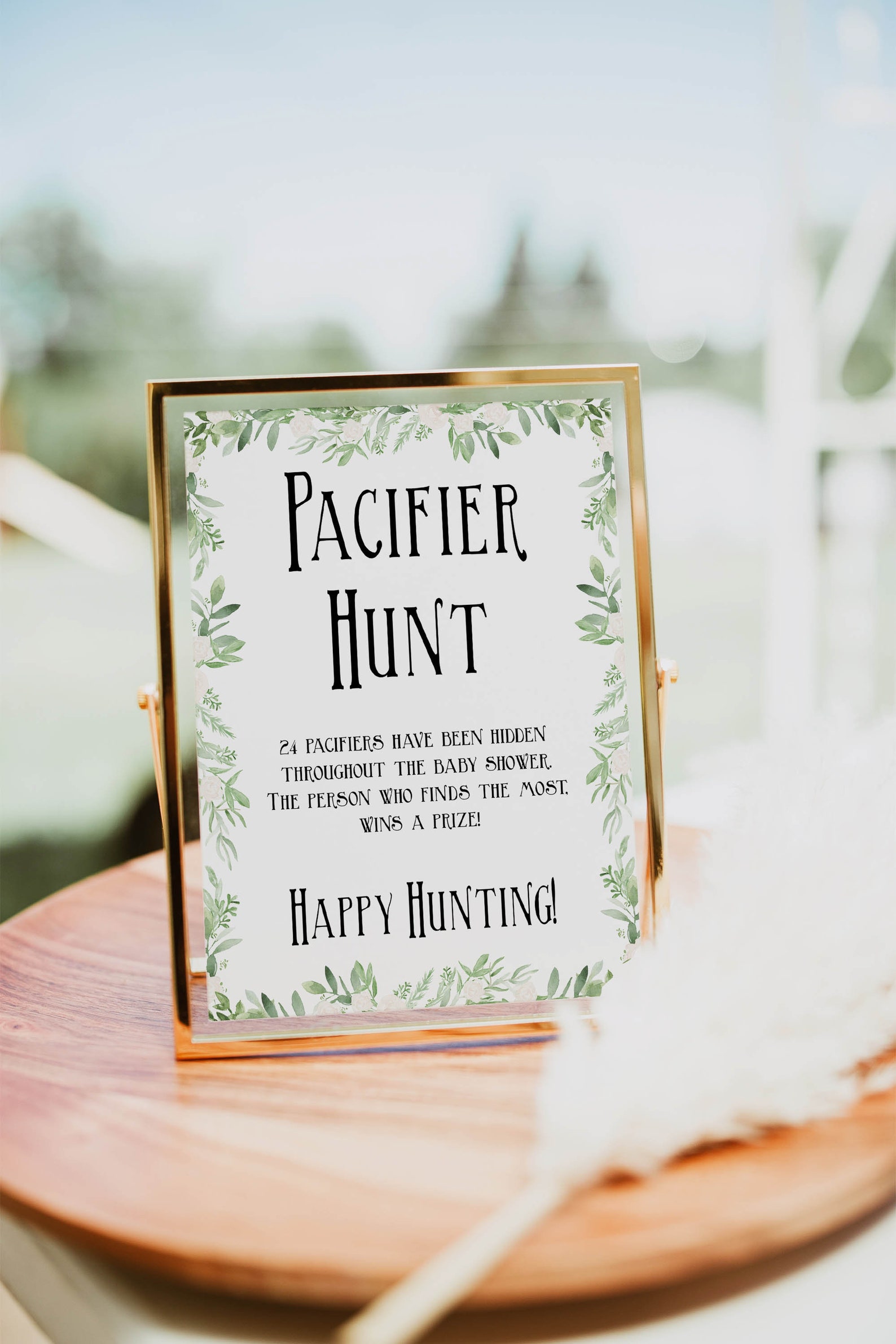 EDITABLE Pacifier Hunt Game Printable Baby Shower Games | Etsy