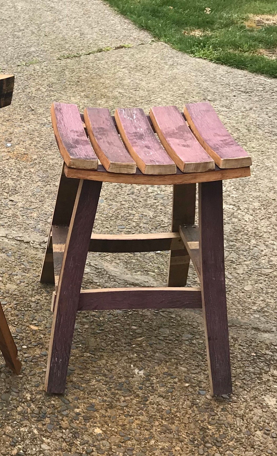 Wine Barrel Bar Stool Etsy