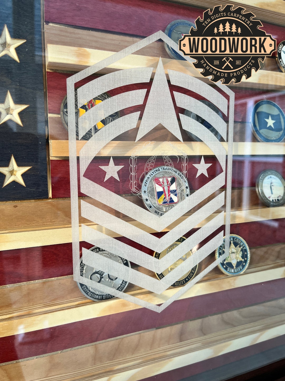 Etched Plexiglass upgrades the Flag/case You Purchase Etsy