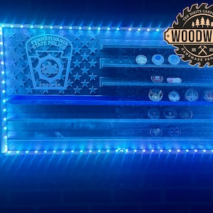 LED Lights Attached to Shadow Box