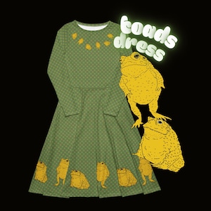 Robe midi à manches longues et à pois Toads