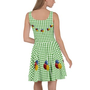 County Fair balloons sleeveless womens dress