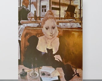 Canvas Framed Art: The Cafe by Tsugouharu Foujita