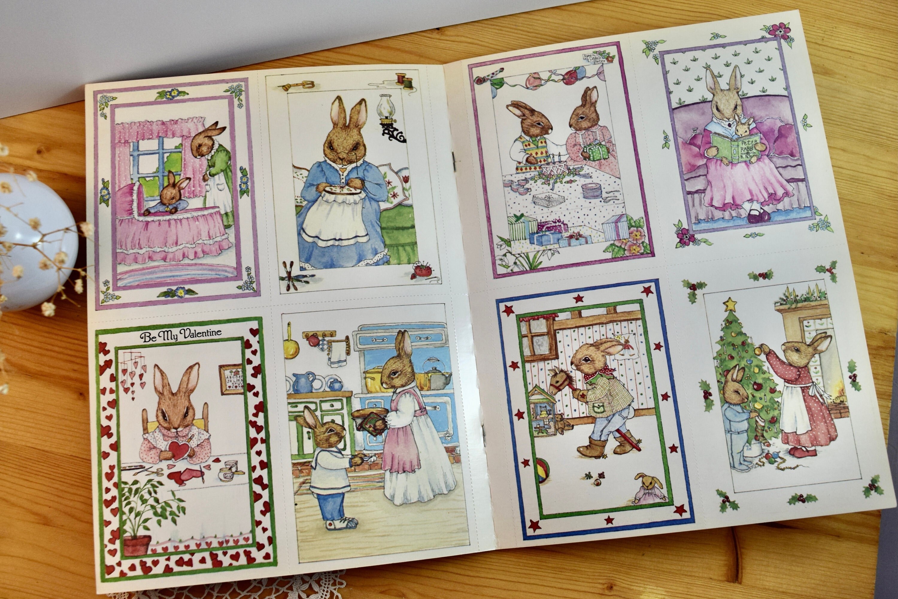 Peter Rabbit Postcards in Full Color, 24 Ready to Mail Postcards, Susan ...