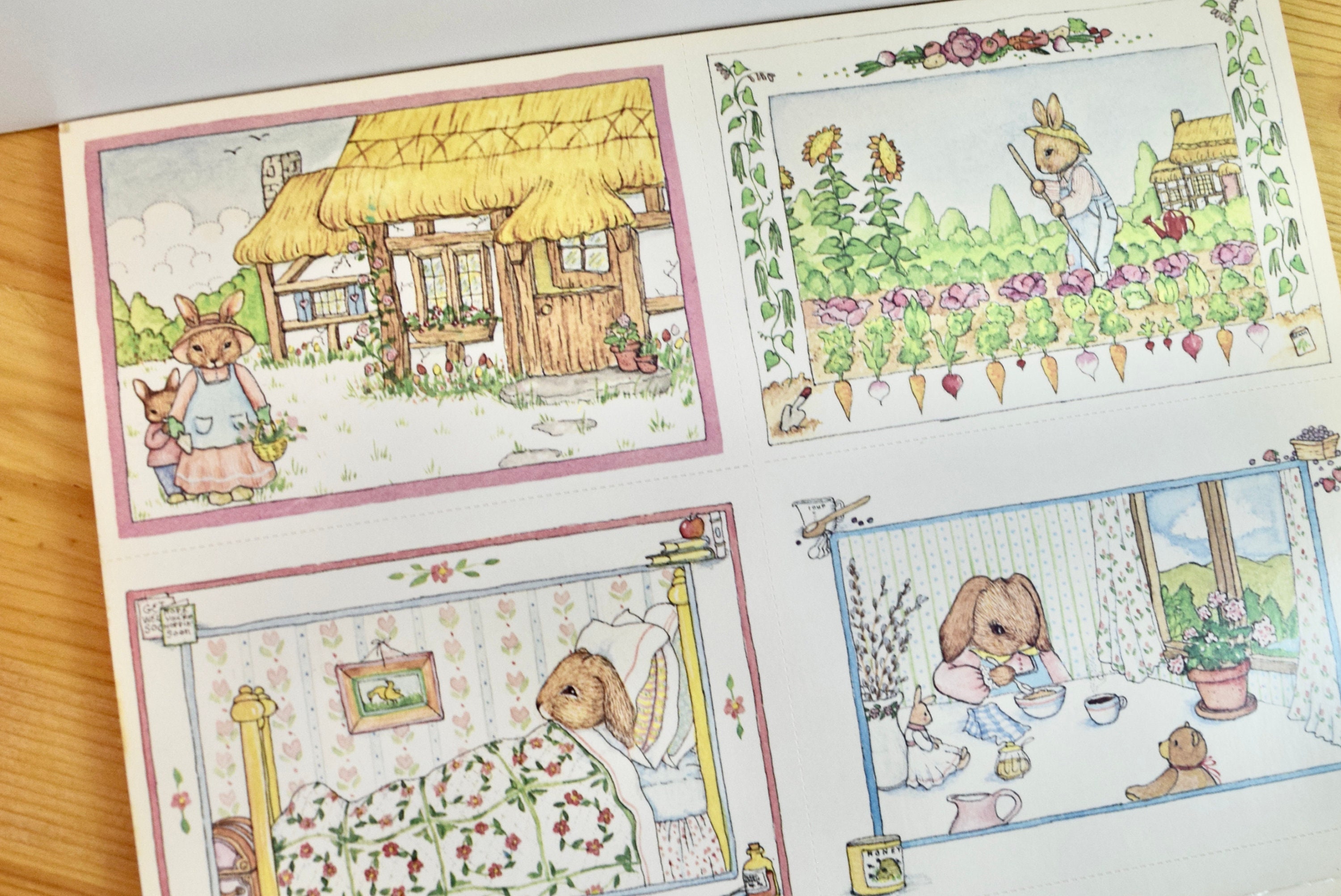 Peter Rabbit Postcards in Full Color, 24 Ready to Mail Postcards, Susan ...