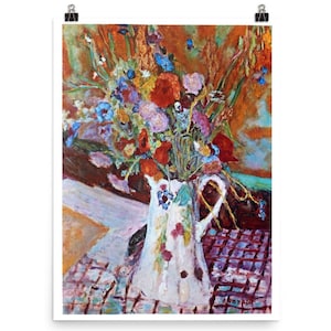 Bouquet De Fleurs Pierre Bonnard Floral Art Print 1912 Giclee French Vintage Unframed Wall Art Impressionist Flower Poster