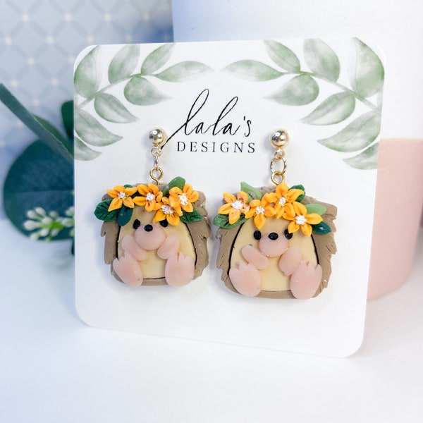 Happy Hedgehog Earrings