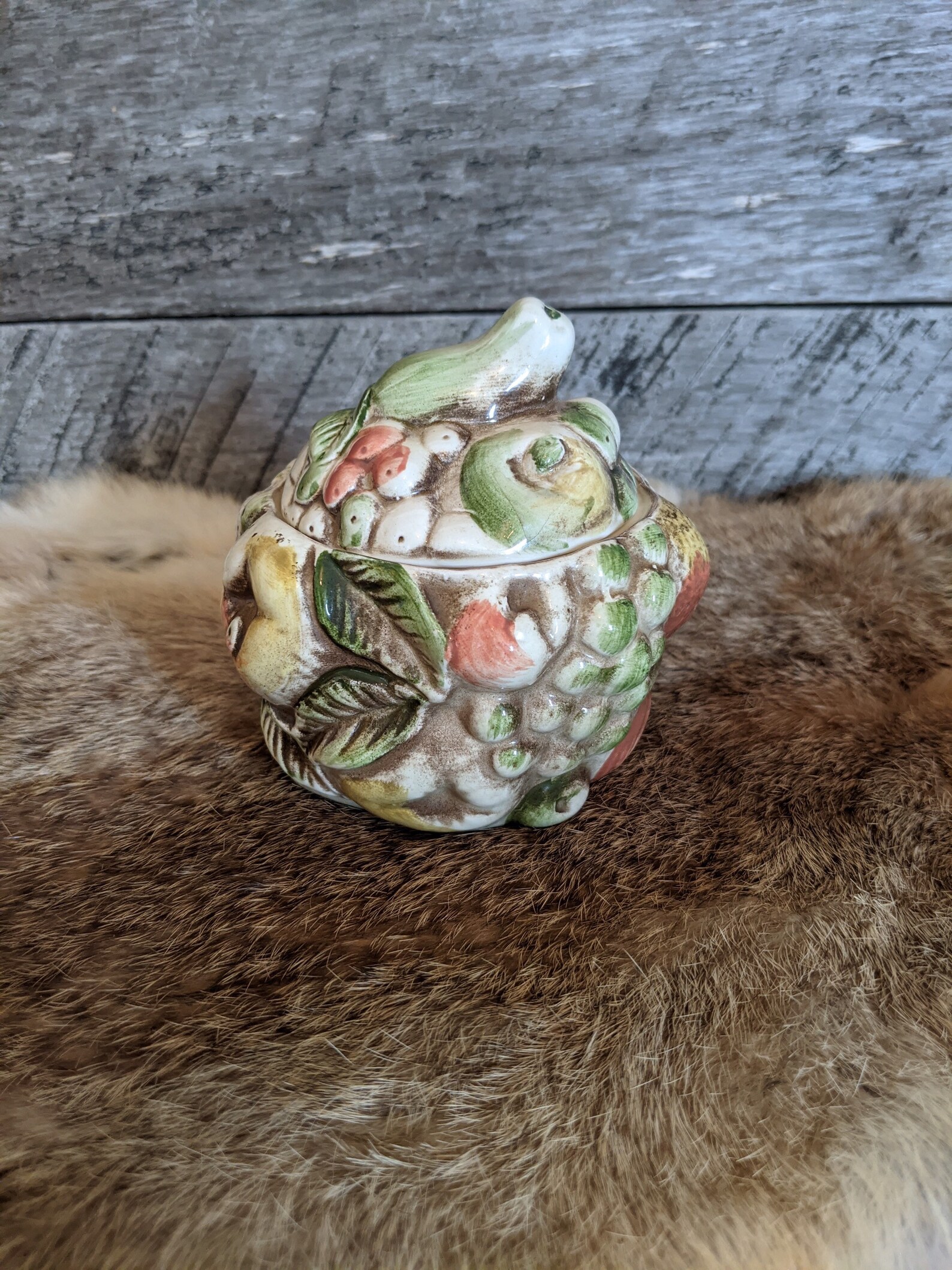 vintage ceramic fruit