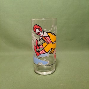 Vintage 1977 Ronald McDonald Series McDonald Glass Vintage Kitchen Decor