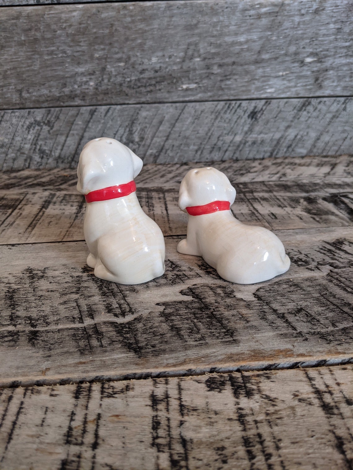 Vintage Ceramic Dog Salt and Pepper Shakers. Etsy UK