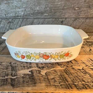 Corning Ware Spice of Life Casserole Baking Dish No Lid (A-10-B) Vtg 10x10x2