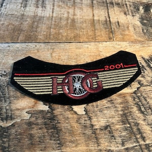 Vtg Harley Davidson HOG Patch 2001 Wings Embroidered Biker Vest