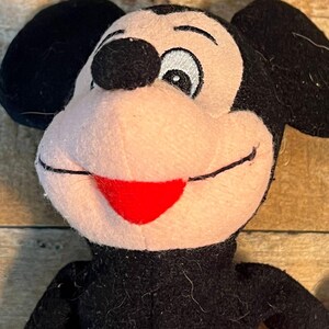 Vtg Mickey & Minnie Mouse Plush Lot – Classic Disney Stuffed Toys Pair image 5