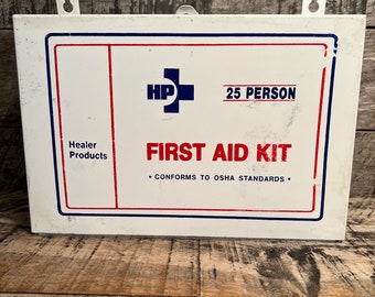 1960-70's FIRST AID Case With Large Collection of Contents, Retro ...