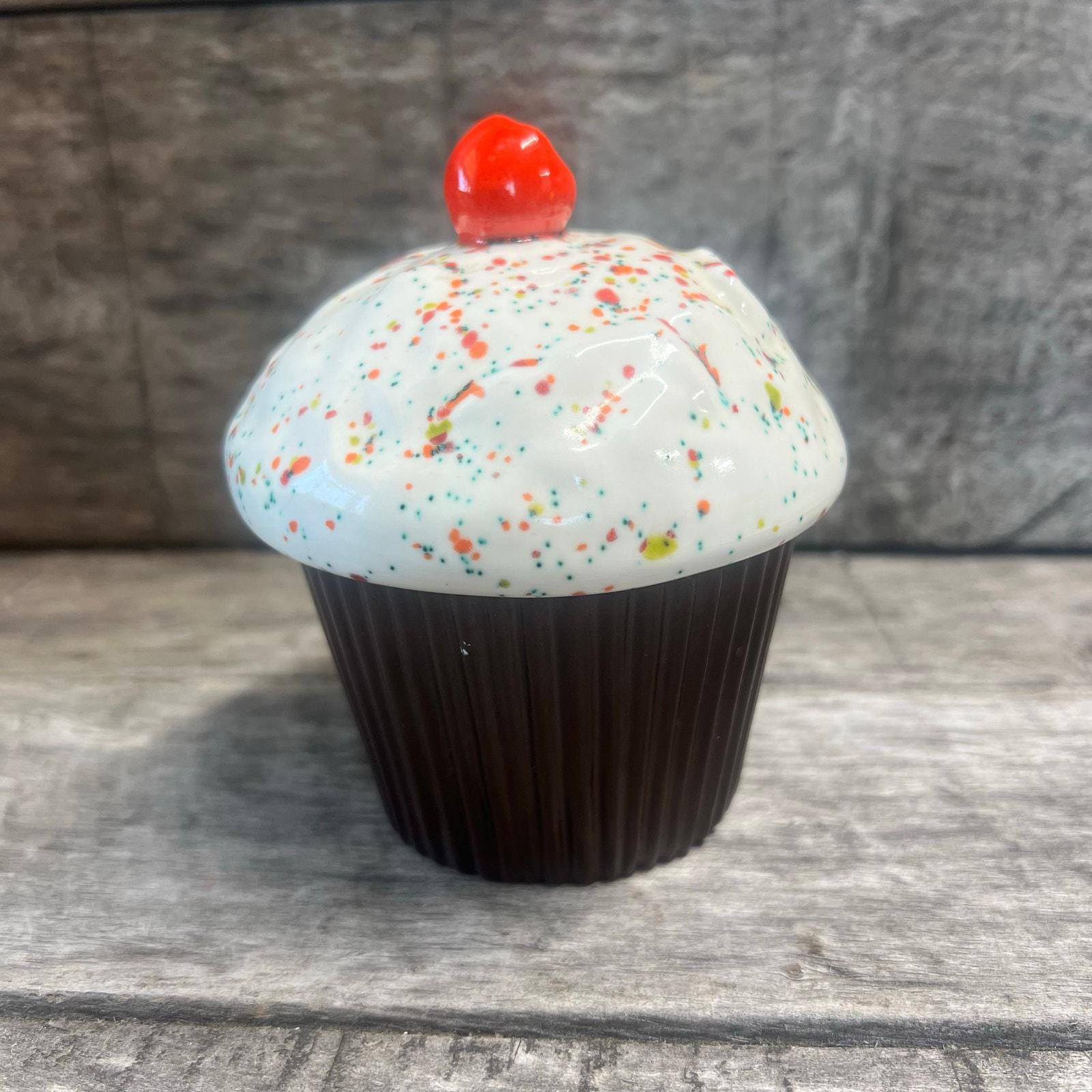 Ceramic Cupcake Jar - Etsy