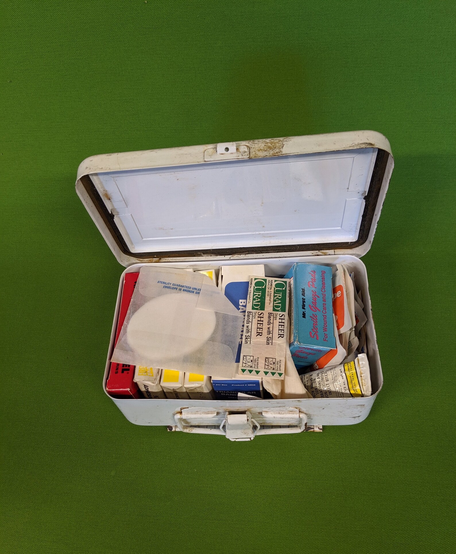 Vintage First Aid Kit Metal Box by General Etsy
