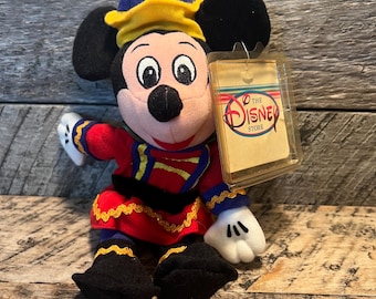 Disney Mini Bean Bag Nutcracker Mickey Plush Animal With Tag