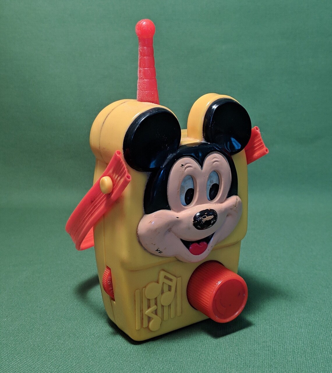 Vintage Mickey Mouse Disney Musical Radio Toy Illco Peeschool Etsy