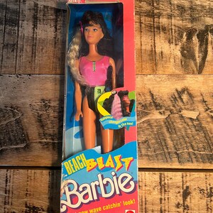 Beach Blast Barbie 1989 Mattel Rare Collectible Doll Vtg