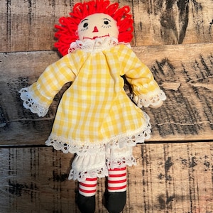 Vtg Raggedy Andy Cloth Doll