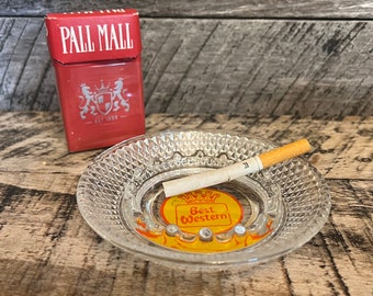 best cigarette ashtray 2 in 1 Multifunctional polished finish Round Glass Best Western Ashtray