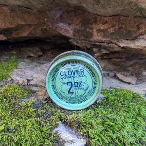 Vintage Clover Compound 2 Oz Duplex Tin Can