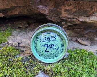 Vintage Clover Compound 2 Oz Duplex Tin Can