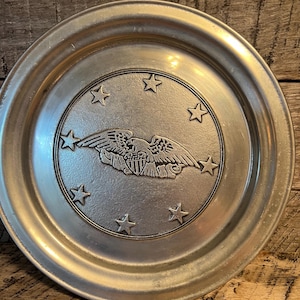 Wilton Columbia Pa USA Pewter Plate With Eagle and Stars - Etsy