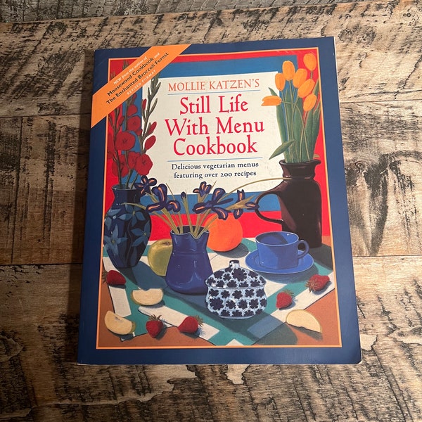 Still Life with Menu Cook Book 1994 Mollie Katzens